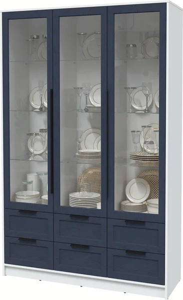 Шкаф с витриной Интерлиния Концепт Тренд КТ-ШВ3