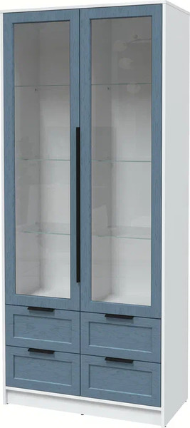 Шкаф с витриной Интерлиния Концепт Тренд КТ-ШВ2 - фото