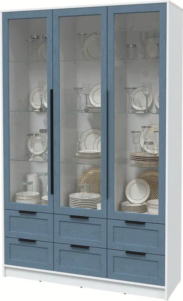 Шкаф с витриной Интерлиния Концепт Тренд КТ-ШВ3