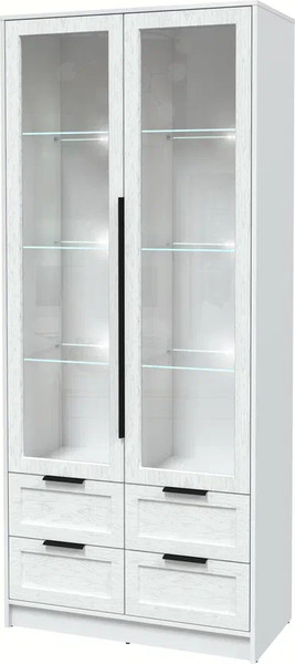 Шкаф с витриной Интерлиния Концепт Тренд КТ-ШВ2 с подсветкой - фото