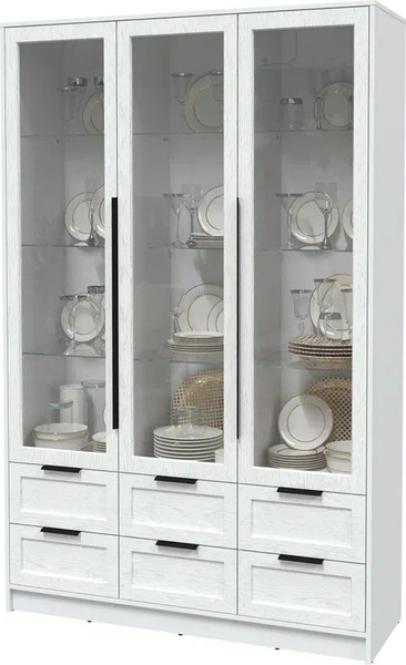 Шкаф с витриной Интерлиния Концепт Тренд КТ-ШВ3