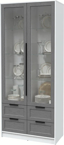 Шкаф с витриной Интерлиния Концепт Тренд КТ-ШВ2