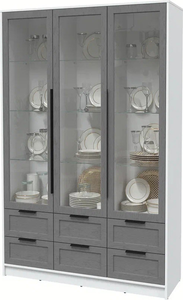 Шкаф с витриной Интерлиния Концепт Тренд КТ-ШВ3