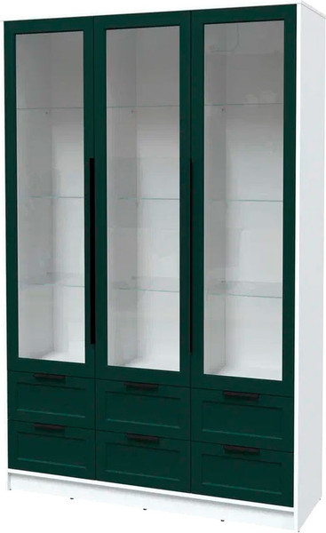 Шкаф с витриной Интерлиния Концепт Тренд КТ-ШВ3 - фото