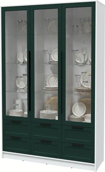 Шкаф с витриной Интерлиния Концепт Тренд КТ-ШВ3