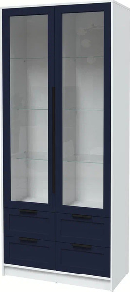Шкаф с витриной Интерлиния Концепт Тренд КТ-ШВ2 - фото