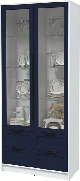 Шкаф с витриной Интерлиния Концепт Тренд КТ-ШВ2