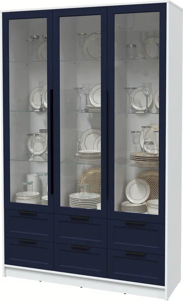 Шкаф с витриной Интерлиния Концепт Тренд КТ-ШВ3