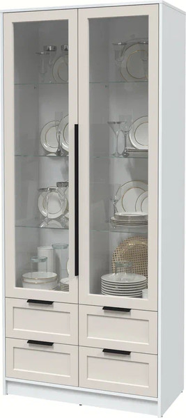 Шкаф с витриной Интерлиния Концепт Тренд КТ-ШВ2