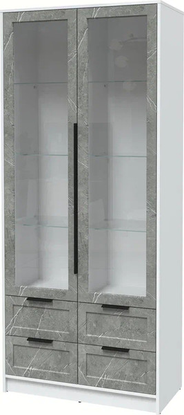 Шкаф с витриной Интерлиния Концепт Тренд КТ-ШВ2 - фото