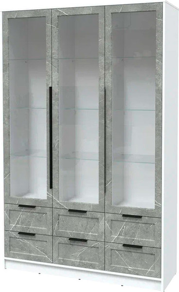 Шкаф с витриной Интерлиния Концепт Тренд КТ-ШВ3 - фото