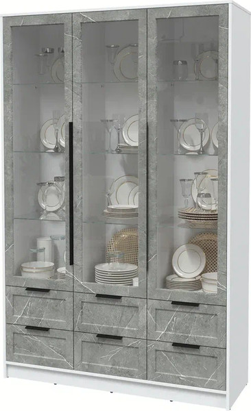 Шкаф с витриной Интерлиния Концепт Тренд КТ-ШВ3