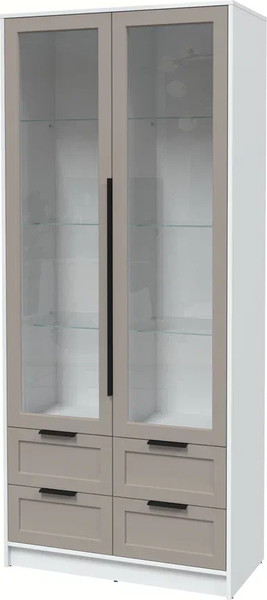 Шкаф с витриной Интерлиния Концепт Тренд КТ-ШВ2 - фото