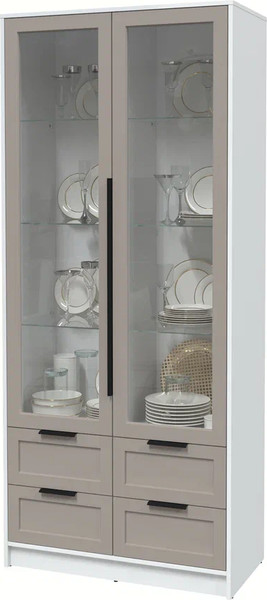 Шкаф с витриной Интерлиния Концепт Тренд КТ-ШВ2