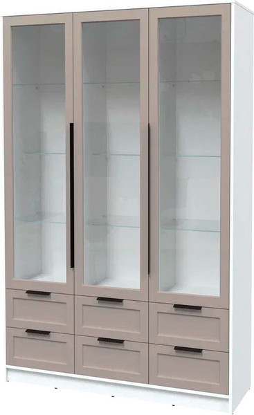 Шкаф с витриной Интерлиния Концепт Тренд КТ-ШВ3 - фото