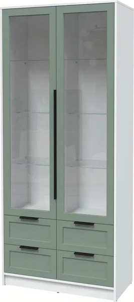 Шкаф с витриной Интерлиния Концепт Тренд КТ-ШВ2 - фото