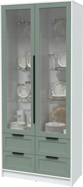 Шкаф с витриной Интерлиния Концепт Тренд КТ-ШВ2