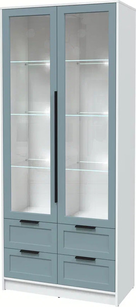 Шкаф с витриной Интерлиния Концепт Тренд КТ-ШВ2 с подсветкой - фото