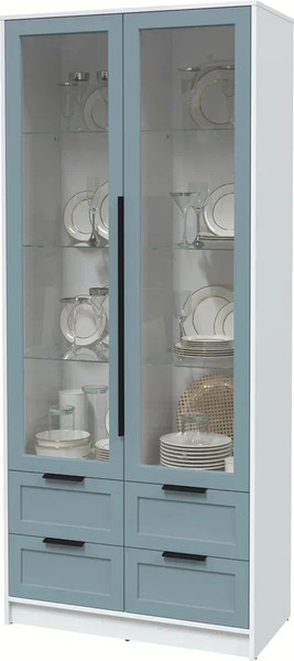 Шкаф с витриной Интерлиния Концепт Тренд КТ-ШВ2