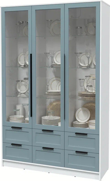 Шкаф с витриной Интерлиния Концепт Тренд КТ-ШВ3