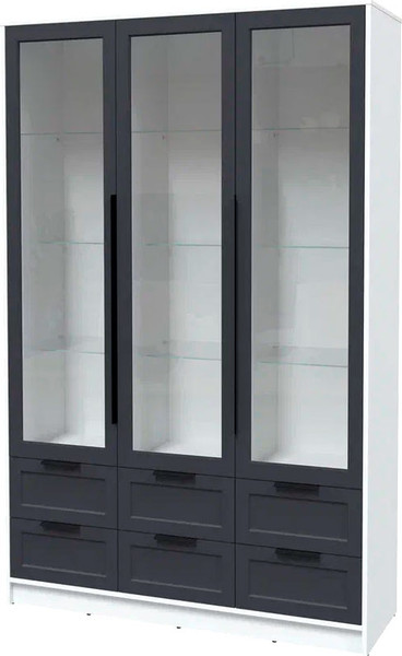 Шкаф с витриной Интерлиния Концепт Тренд КТ-ШВ3 - фото
