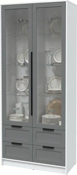 Шкаф с витриной Интерлиния Концепт Тренд КТ-ШВ2