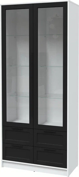 Шкаф с витриной Интерлиния Концепт Тренд КТ-ШВ2 - фото