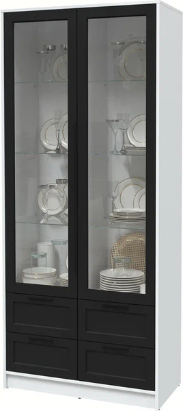 Шкаф с витриной Интерлиния Концепт Тренд КТ-ШВ2