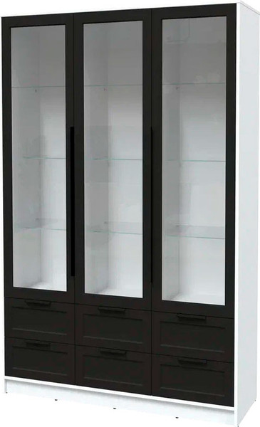 Шкаф с витриной Интерлиния Концепт Тренд КТ-ШВ3 - фото