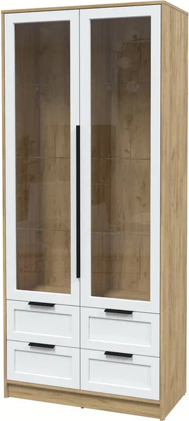 Шкаф с витриной Интерлиния Концепт Тренд КТ-ШВ2 - фото