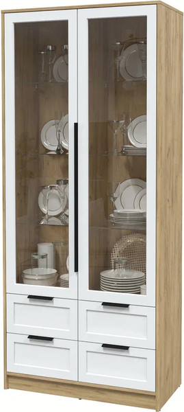 Шкаф с витриной Интерлиния Концепт Тренд КТ-ШВ2