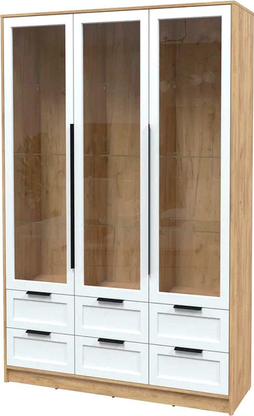 Шкаф с витриной Интерлиния Концепт Тренд КТ-ШВ3 - фото