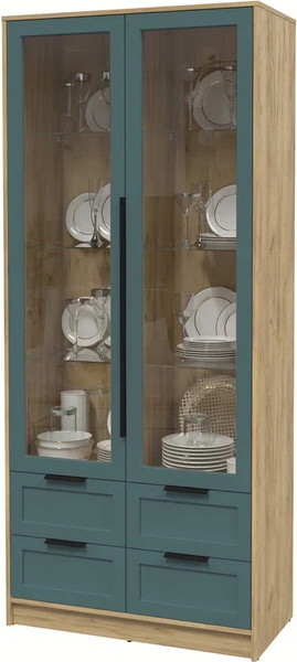 Шкаф с витриной Интерлиния Концепт Тренд КТ-ШВ2