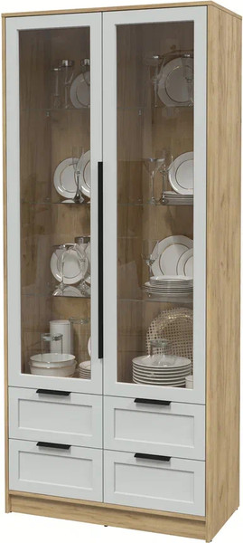 Шкаф с витриной Интерлиния Концепт Тренд КТ-ШВ2