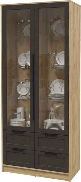 Шкаф с витриной Интерлиния Концепт Тренд КТ-ШВ2