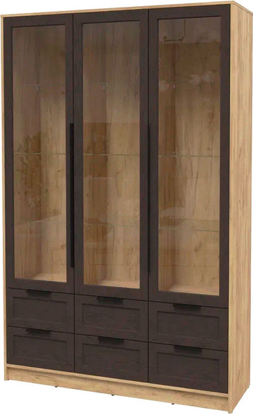 Шкаф с витриной Интерлиния Концепт Тренд КТ-ШВ3 - фото