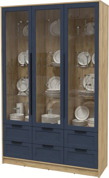 Шкаф с витриной Интерлиния Концепт Тренд КТ-ШВ3