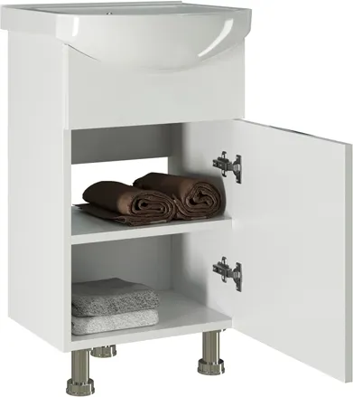 Тумба с умывальником Mixline Этьен-50 542401 + Элеганс 50