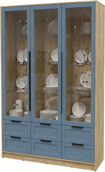 Шкаф с витриной Интерлиния Концепт Тренд КТ-ШВ3