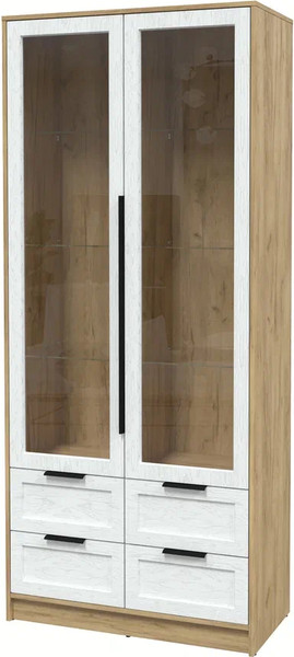 Шкаф с витриной Интерлиния Концепт Тренд КТ-ШВ2 - фото