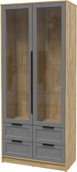 Шкаф с витриной Интерлиния Концепт Тренд КТ-ШВ2 - фото