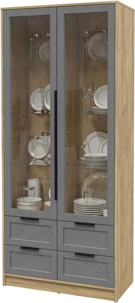 Шкаф с витриной Интерлиния Концепт Тренд КТ-ШВ2