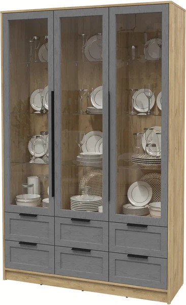 Шкаф с витриной Интерлиния Концепт Тренд КТ-ШВ3