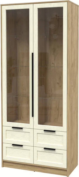 Шкаф с витриной Интерлиния Концепт Тренд КТ-ШВ2 - фото