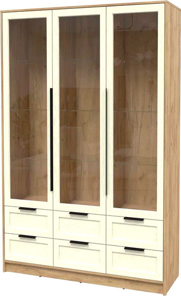 Шкаф с витриной Интерлиния Концепт Тренд КТ-ШВ3 - фото