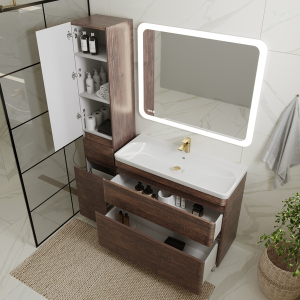 Тумба с умывальником Symbolite Атлантика 100 Люкс Plus + Атлантика 100