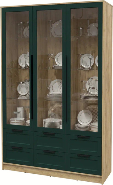 Шкаф с витриной Интерлиния Концепт Тренд КТ-ШВ3