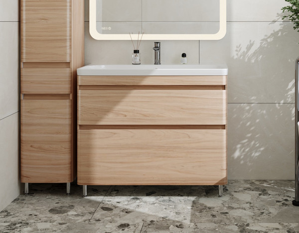 Тумба с умывальником Symbolite Атлантика 100 Люкс Plus + Атлантика 100 - фото