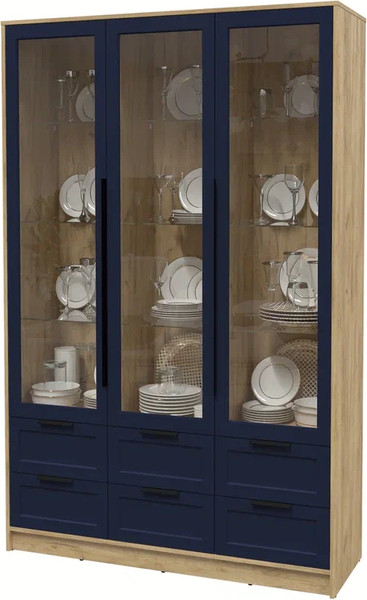 Шкаф с витриной Интерлиния Концепт Тренд КТ-ШВ3