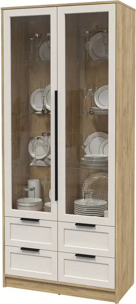 Шкаф с витриной Интерлиния Концепт Тренд КТ-ШВ2